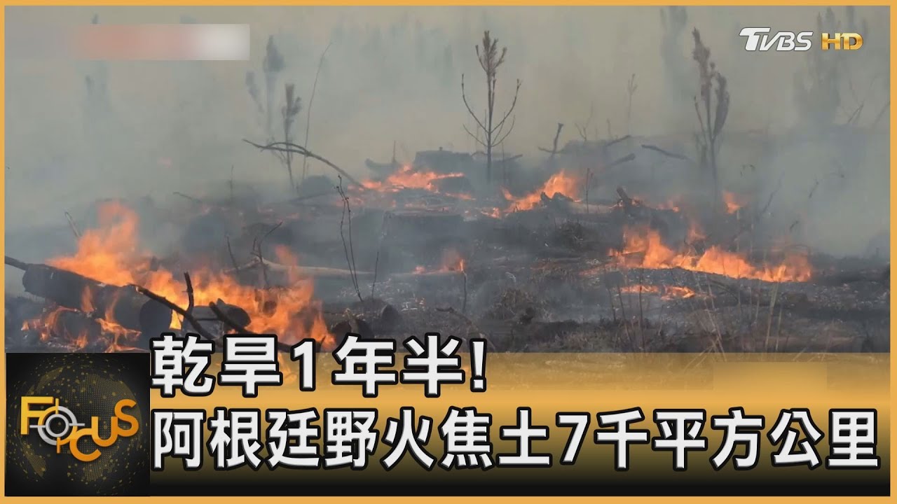 乾旱一年半 阿根廷野火焦土7千平方公里