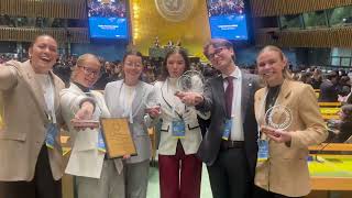 Bond University students at WIMUN New York 2025 during a North America study tour