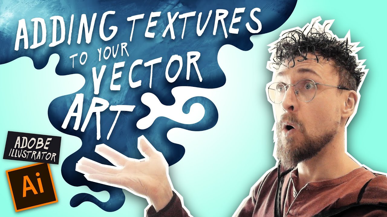 Adding TEXTURES to your VECTOR Art (Adobe Illustrator Tutorial)