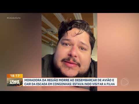 Idosa de Ituverava morre após queda em escada de avião em Congonhas