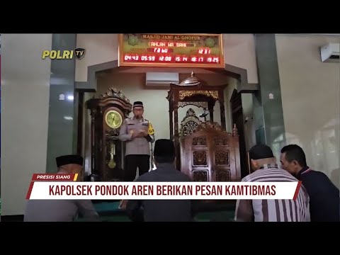 KAPOLSEK PONDOK AREN BERIKAN PESAN KAMTIBMAS