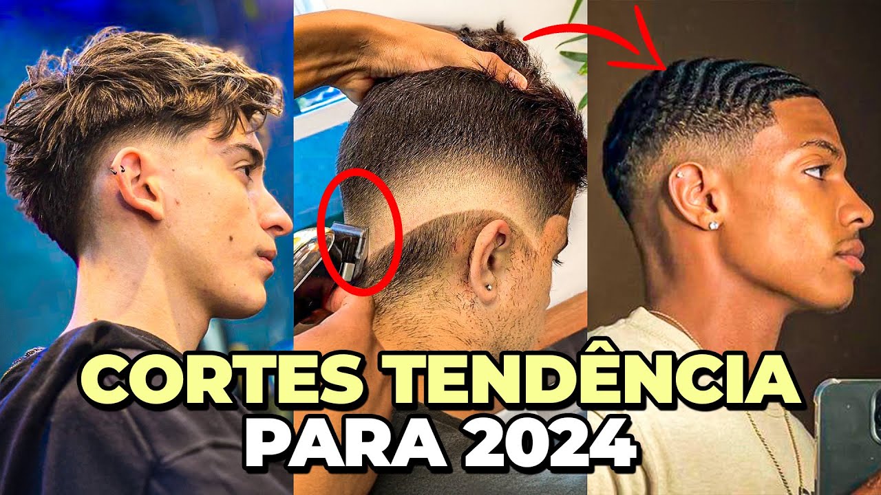 10 TENDÊNCIAS de CORTES que vão te deixar MAIS BONITO em 2024  | Cortes para cabelo MASCULINO