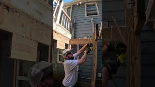 Saying goodbye to the stairs my dad built ⚒️ #diy #thefixer #homeimprovement #sentimental