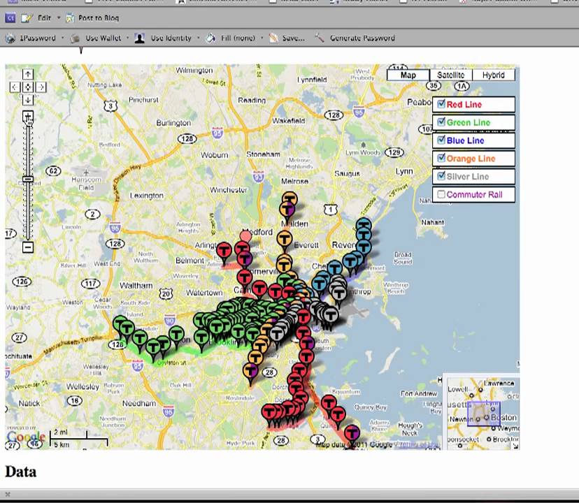 Navigating MBTA through Google Maps