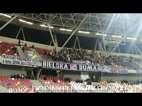 "Miłość Moja Ta z k**wą dzisiaj gra" - Podbeskidzie Bielsko Biała - Miedź Legnica 14.04.2022
