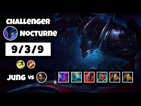 Nocturne vs Nidalee TURKISH Challenger JUNGLE (9/3/9) - v11.18