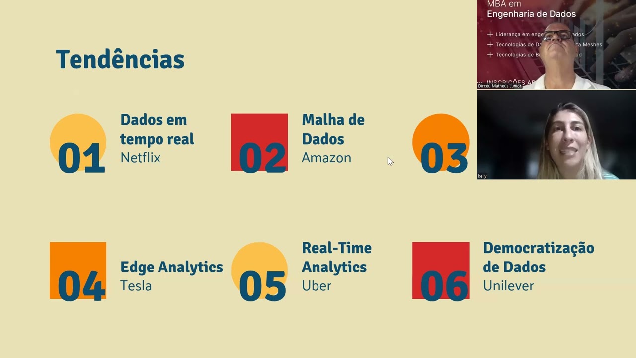 "Transformação dos dados... um desafio constante" com Kelly Priscila Andrade Cordeiro