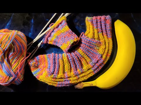🇩🇪DIY No 54 | Bananensocken stricken | kostenlose Anleitung