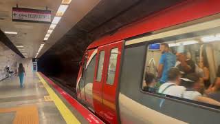 (M4 Line🟣) CAF S3500 Train 4 Departing Ünalan ￼ [Kadikoy Bound]