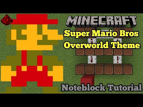 Super Mario Bros - "Overworld Theme" [Starting Music] (Minecraft Note Block Tutorial)