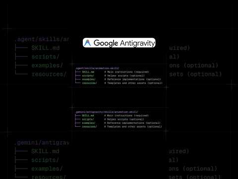 Agent Skills: Quick Start in Antigravity #ai #agent #antigravity #gemini thumbnail