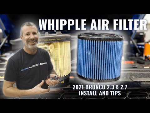 WHIPPLE AIR FILTER FOR 2021+ FORD BRONCO (2.3L/2.7L) - INSTALL AND TECH TIPS
