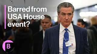 Newsom Says White House Blocked Him From Davos Event