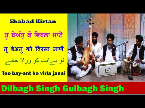 Shabad: Tu bay-ant ko virlaa jaanai (You know that the beant is rare) - Bhai Dilbagh Singh Gulbag...