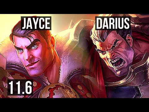 JAYCE vs DARIUS (TOP) | Rank 7 Jayce, 6/1/4, 900K mastery, Dominating | TR Grandmaster | v11.6