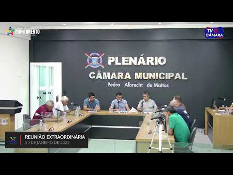 1 REUNIÃO EXTRAORDINÁRIA DA CÂMARA MUNICIPAL DE SÃO JOSÉ DO MANTIMENTO-MG