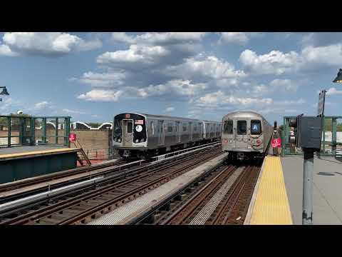 MTA NYC Subway R46 & R179 A Trains @ 88th Street–Boyd Avenue (7/31/23)