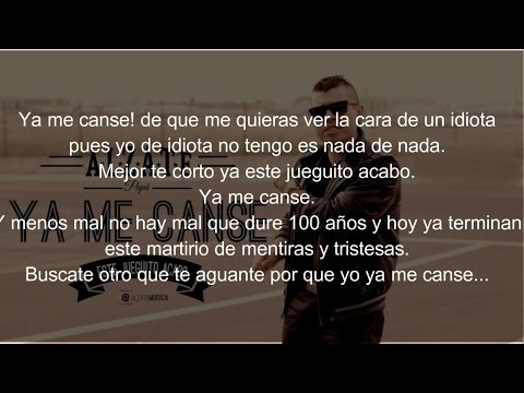 Ya Me Cansé - Alzate