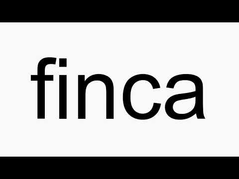 How to pronounce finca