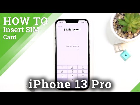 How to Insert Nano SIM Card on iPhone 13 Pro | Open SIM Slot | Set Up SIM Card