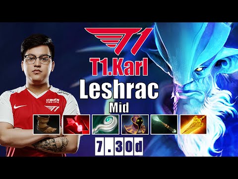 Leshrac Mid | T1.Karl | KARL IS SUPER STRONG FOR TI 10 | 7.30d Gameplay Highlights