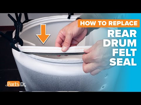 How to replace Dryer Rear Drum Felt Seal part # W10612022 on your Whirlpool Maytag Amana Kenmore