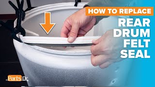 How to replace dryer rear drum felt seal part # W10612022 on your Whirlpool Maytag Amana Kenmore