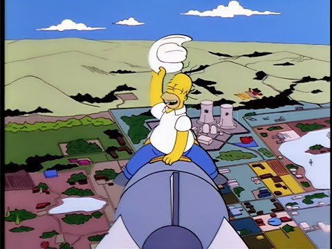 Simpsons  - DO NOT RIDE THE BOMB (from "Homer The Vigilante")
