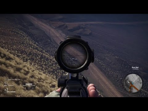 Amazing Stealth Sniper Gameplay from Open World Game Ghost Recon Wildlands