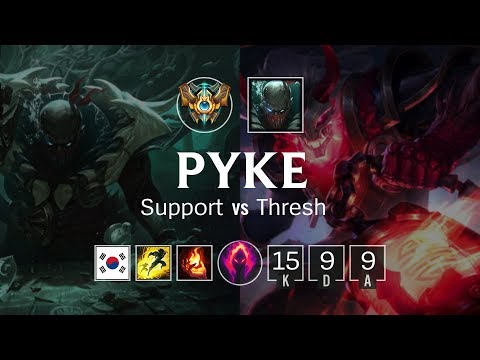 Pyke Support vs Thresh - KR Challenger Patch 8.23