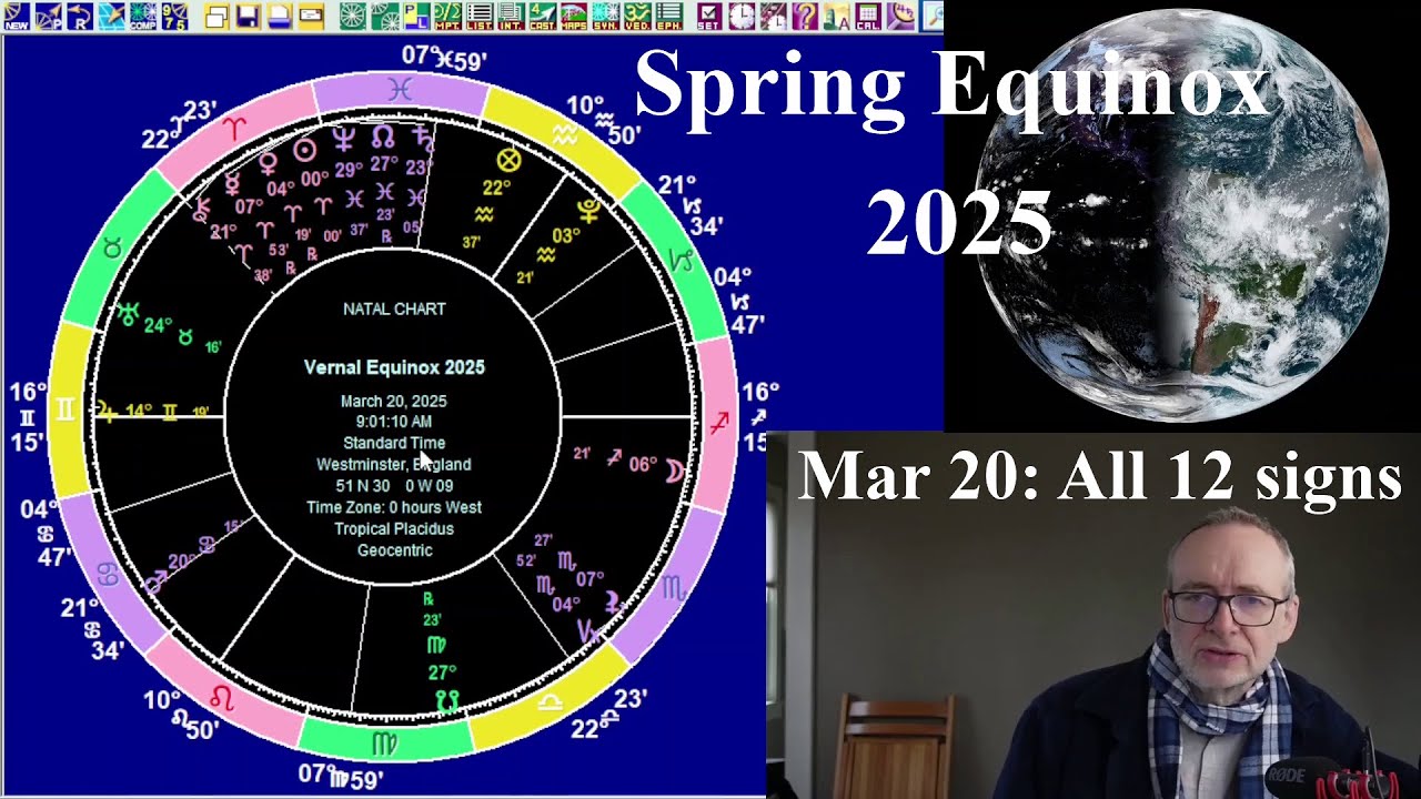 Thurs Mar 20 2025 astrology: ALL 12 SIGNS, Spring Equinox