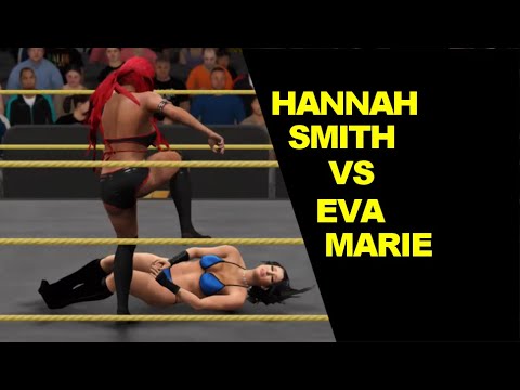 WWE 2K17 Hannah Smith vs Eva Marie - Iron Woman