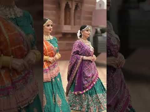 "संहिता" - Patola and Bandhej Lehenga by Samhita Collection... #Shorts