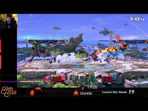 FT10 Vs LarryLurr At 7 PM EST, 100 Win Challenge On Elite Smash With Falcon The Rest Of The Night!