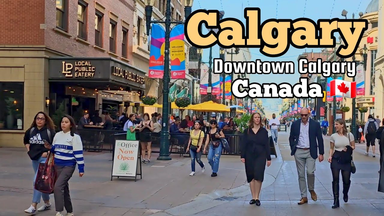 Calgary Downtown | Calgary Downtown Walking tour 2024 #Calgary #alberta #Canada