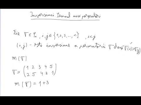 Inversions. The sign of a permutation (11th grade)
