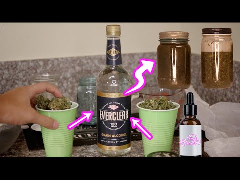 How To Make Cannabis Alcohol Tincture Cold Extraction Method |  Easy Freezer Method