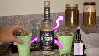 How To Make Cannabis Alcohol Tincture Cold Extraction Method |  Easy Freezer Method