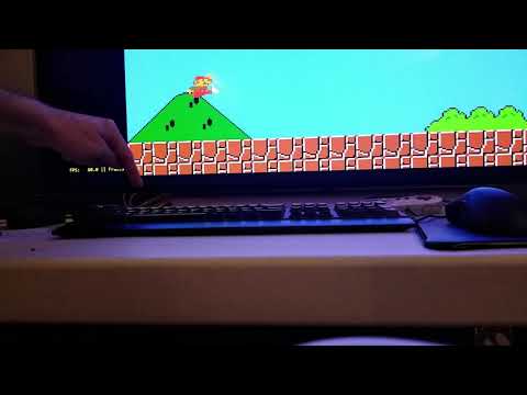 Latency check for Retroarch on OLED with 3 frame run-ahead.