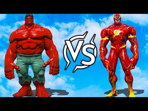 Red Hulk vs Red Flash – Only One Survives