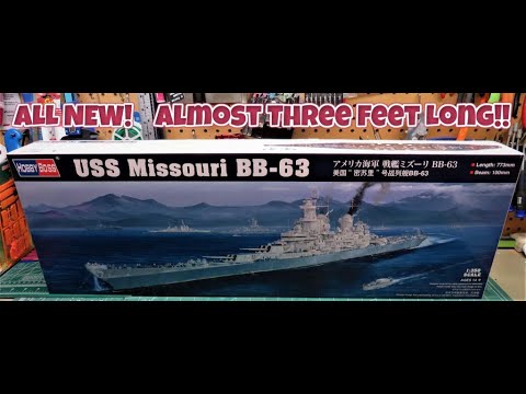 ALL NEW TOOLING! USS Missouri BB-63 Battleship WW2 1/350 Scale Model Ship Kit Review HobbyBoss 86516