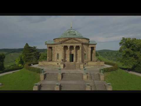 Flug über Stuttgart- Untertürkheim / Württ. Grabkapelle