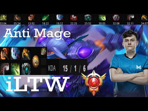 iLTW Grandmaster Tier Anti Mage Carry Gameplay Patch 7.31b - Dota 2 Full Gameplay player perspective