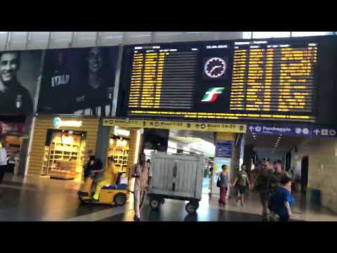 ROME TRAIN STATION - Walking Tour I Roma Termini I Rome Travel