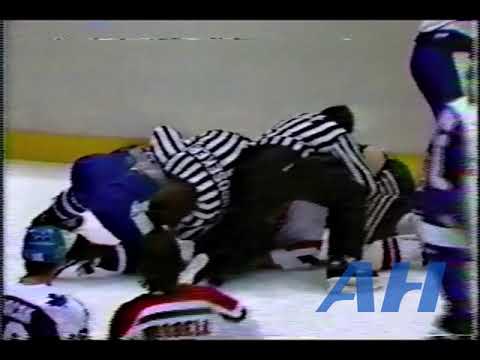 NHL Oct. 16, 1983 New Jersey Devils v Toronto Maple Leafs (R) x2 Clips Ken Daneyko v Walt Poddubny