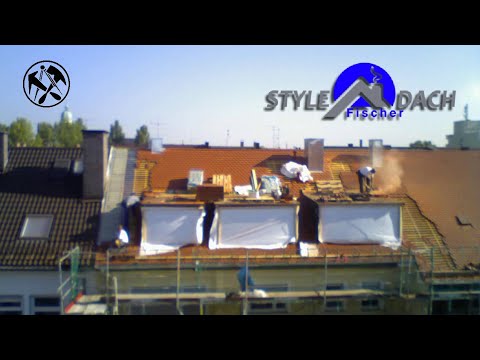 Creaton Biberschwanz Dach in München - Zeitraffer Dachdecker