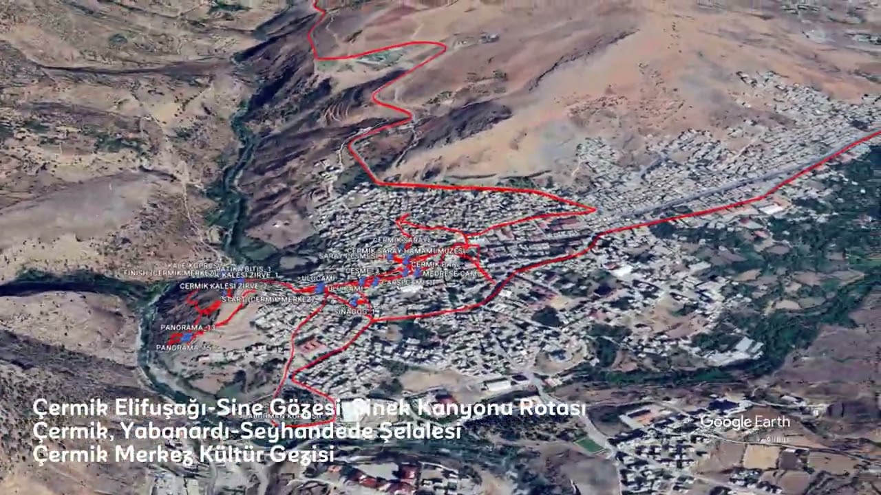 Diyarbakır Kral Yolu - Çermik Rotaları 3D