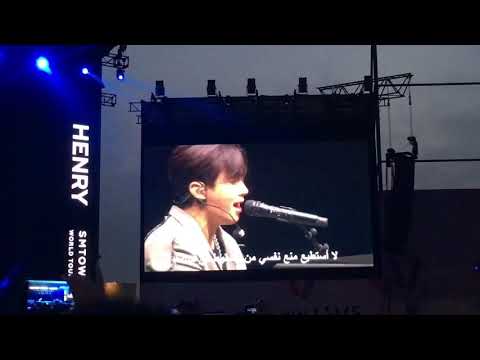 Henry x f(x) x Hyoyeon x NCT Lucas x NCT Ten at SMTOWN in Dubai