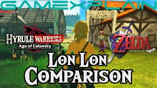 Ocarina of Time's Lon Lon Ranch Reappears in Age of Calamity! - Comparison (OoT, BotW, & HW)