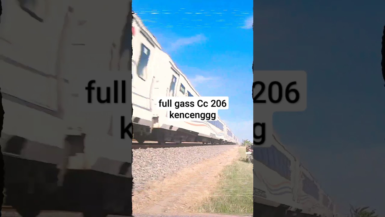 Full lari KA Argo sindoro Cc 206 120 km/ jm #shorts #keretaapi